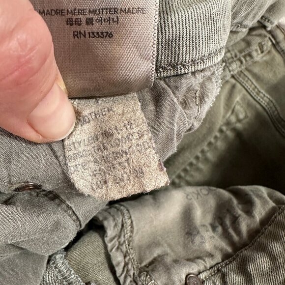 Mother Women's Size 26 x 29" The Looker Pop Skinny Jeans Green/Gray Low Rise - Picture 13 of 14